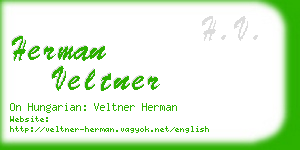 herman veltner business card